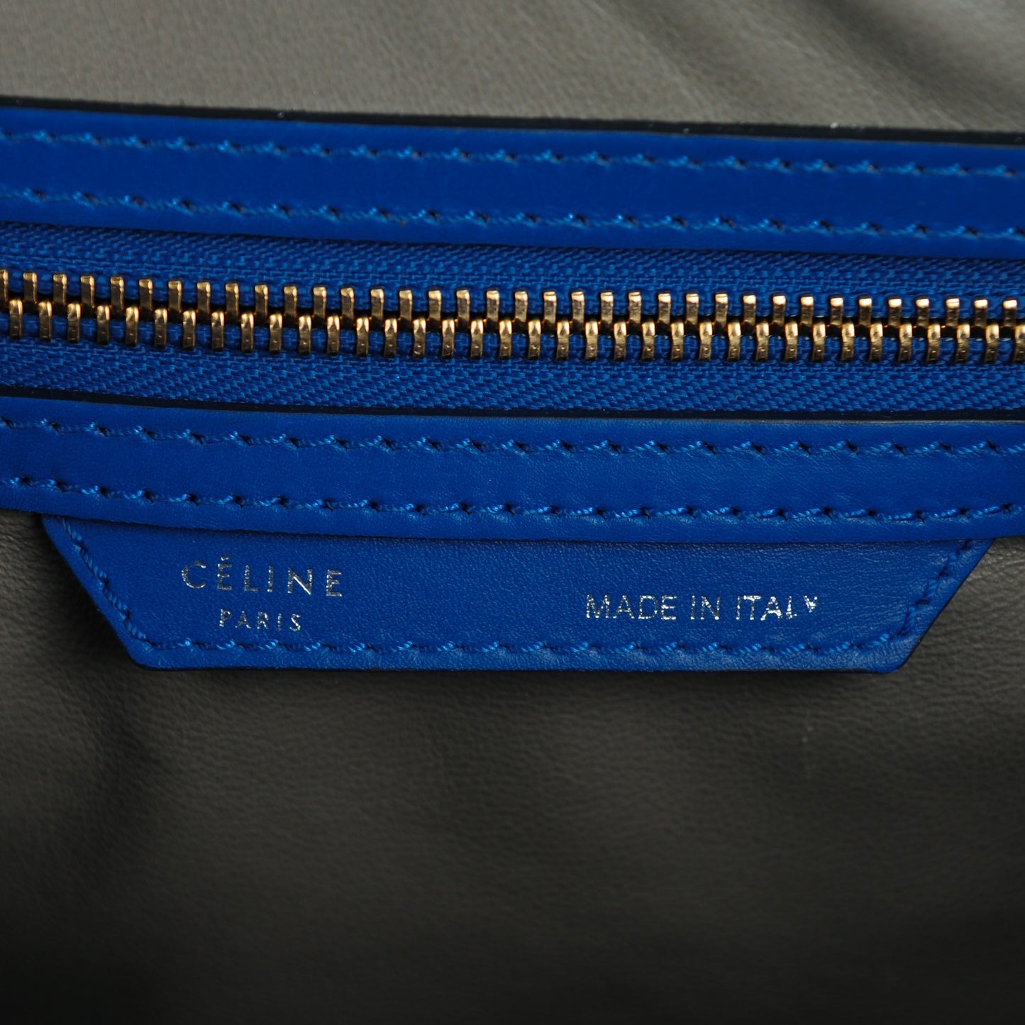 Smooth Calfskin Suede Mini Luggage Royal Blue