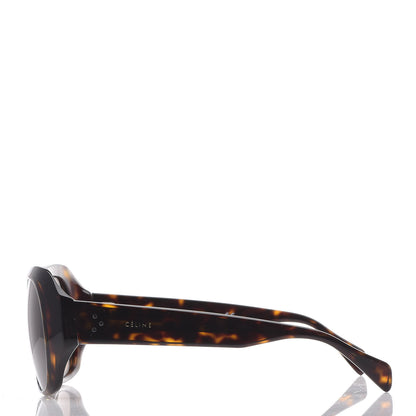 Celine Square Polarized Sunglasses CL40049I Dark Havana 3 of 7