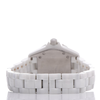 Chanel Stainless Steel Ceramic Pink Sapphire 33mm J12 Quartz Watch White 4 of 8