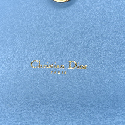 Christian Dior Supple Calfskin Cannage Caro Belt Pouch with Chain Cornflower 6 of 8