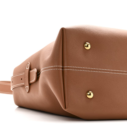 Louis Vuitton Grained Calfskin Low Key Hobo MM Cognac 9 of 10