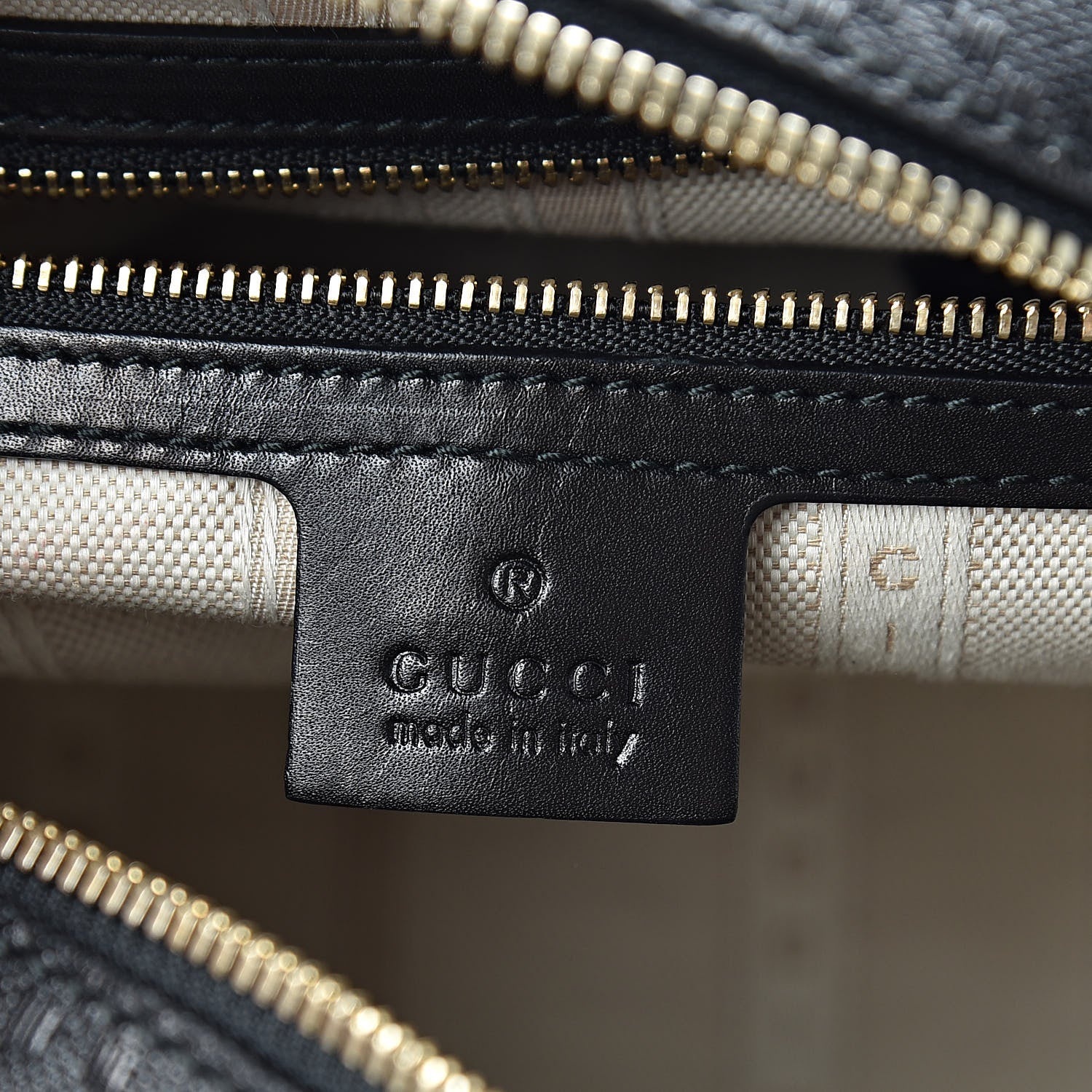 Gucci Calfskin Diamante Small Top Handle Bag Black 6 of 11