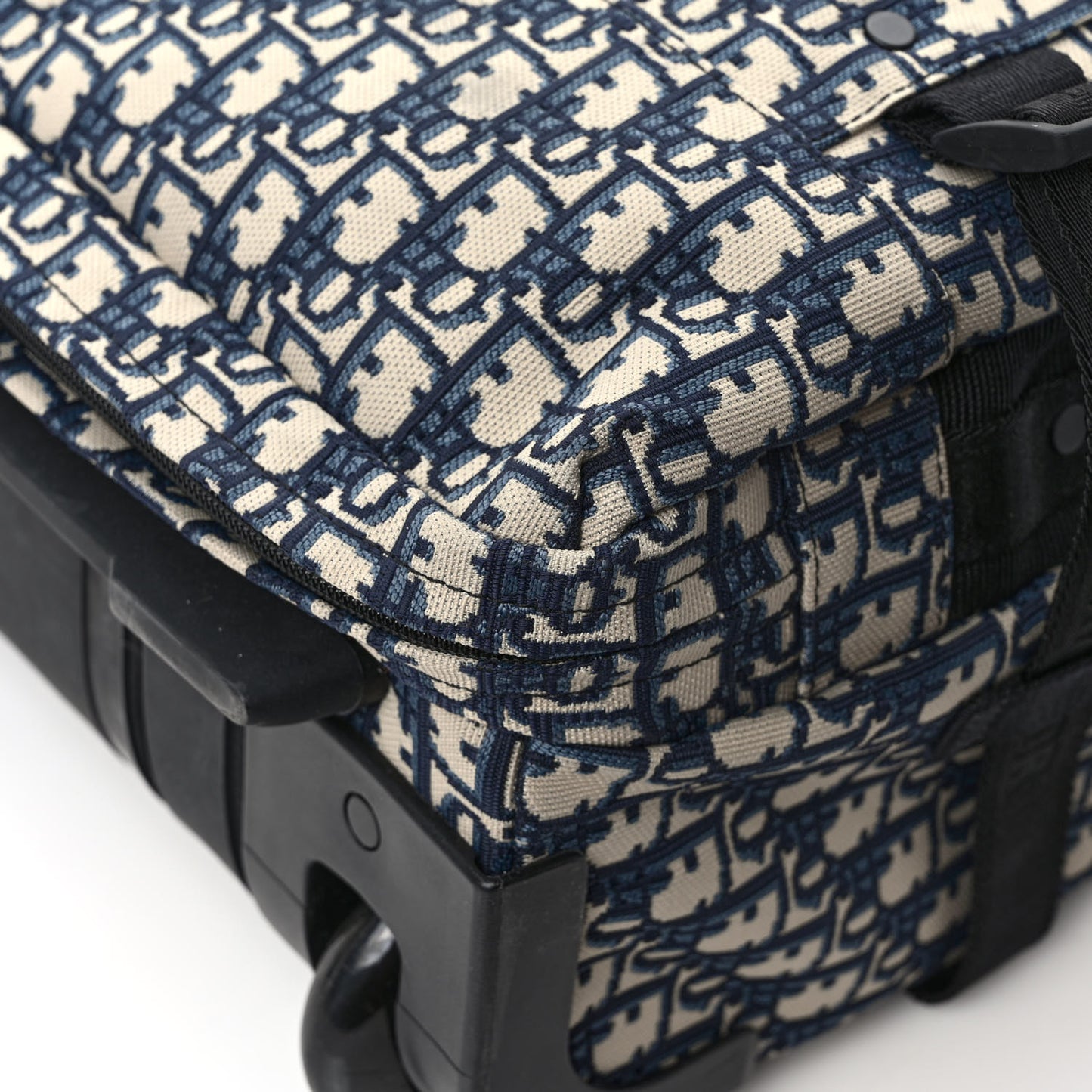 Oblique Small Diortravel Suitcase Blue