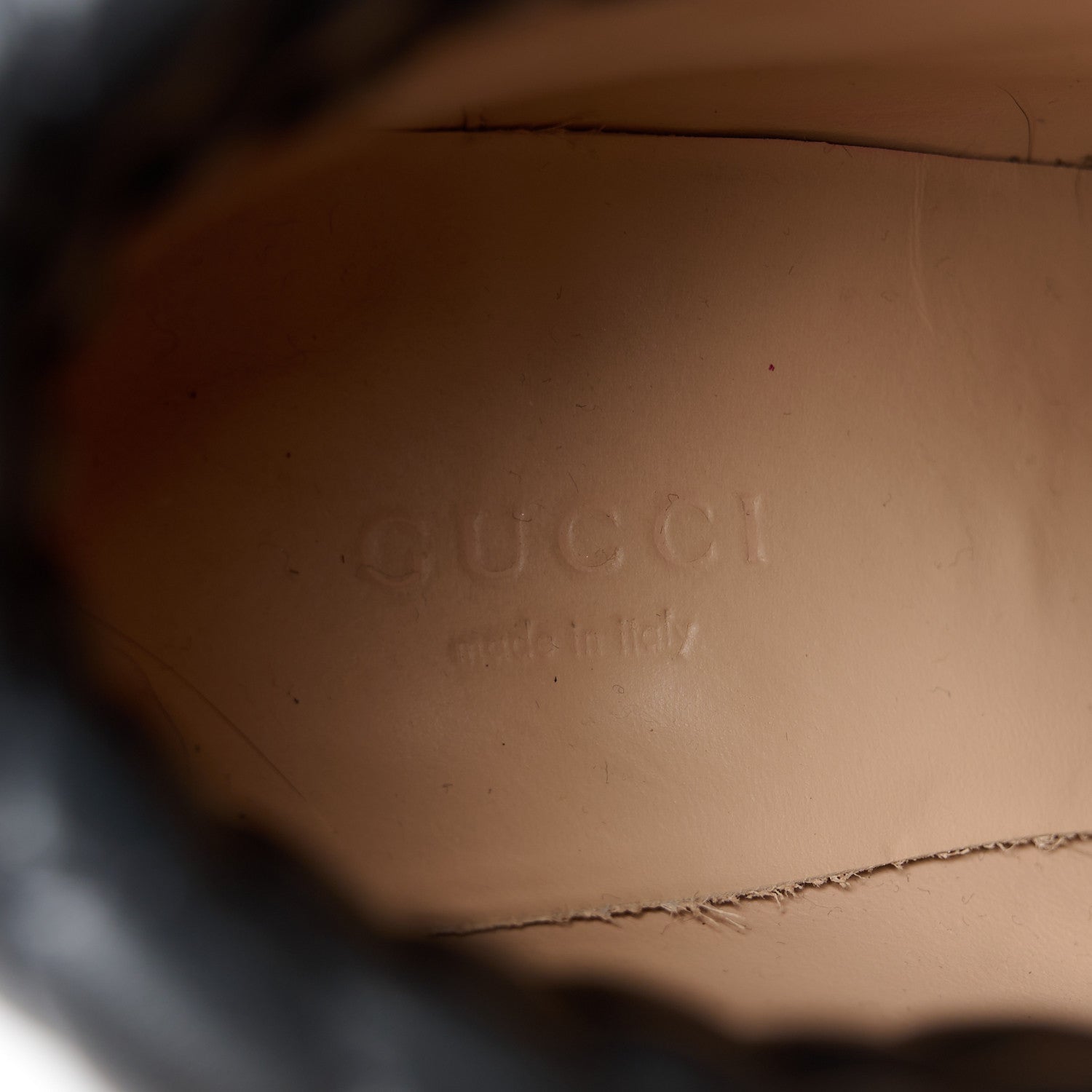 Gucci Apollo Calfskin GG Supreme Nappa Samoa Quilted Lace Up Ankle Boots 37 Black 9 of 11