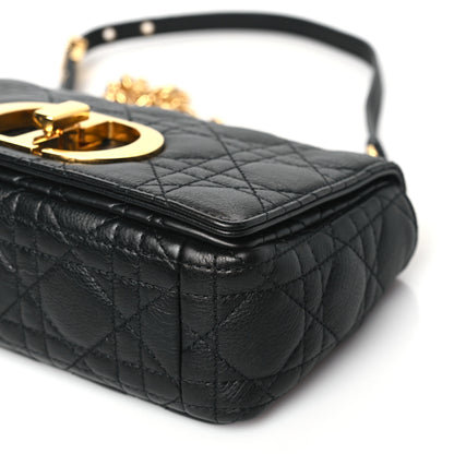 Christian Dior Calfskin Cannage Small Caro Bag Black 10 of 10