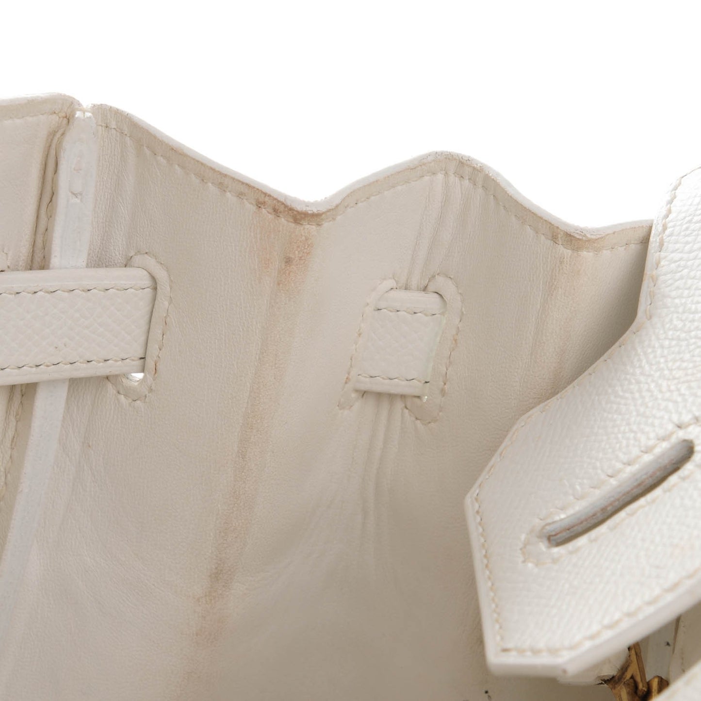 Epsom Birkin 30 White