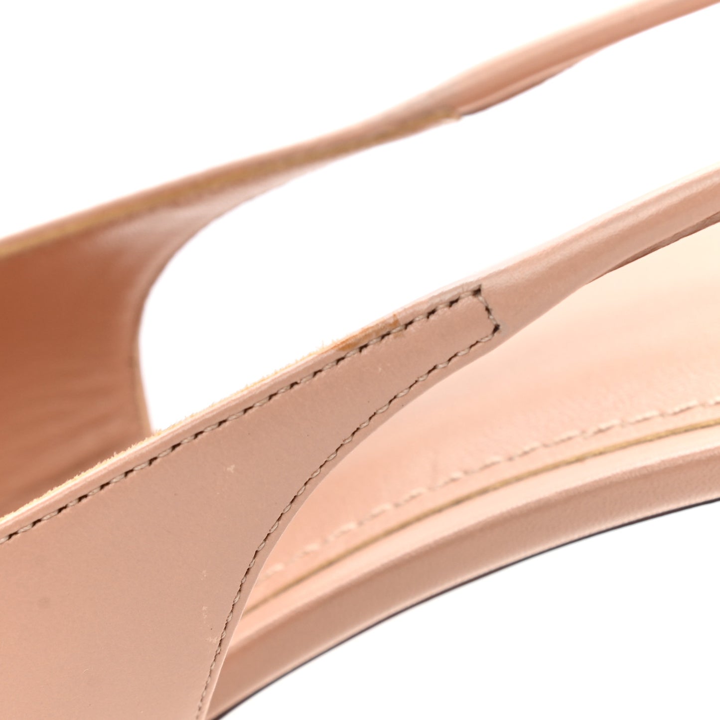 Calfskin Urban Twist Slingback Pumps 38.5 Pink Silver