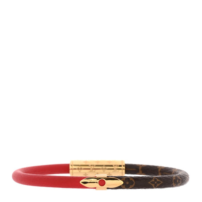 Louis Vuitton Monogram Daily Confidential Bracelet 17 Red 3 of 5