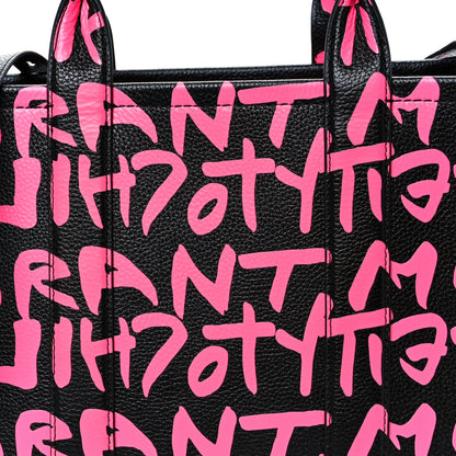 Marc Jacobs X STEPHEN SPROUSE Grained Calfskin Medium The Tote Bag Pink 17 of 22