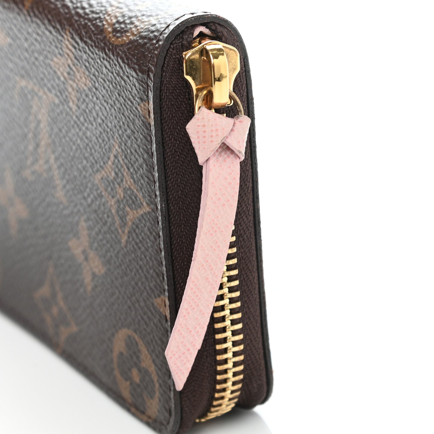 Monogram Clemence Wallet Rose Ballerine