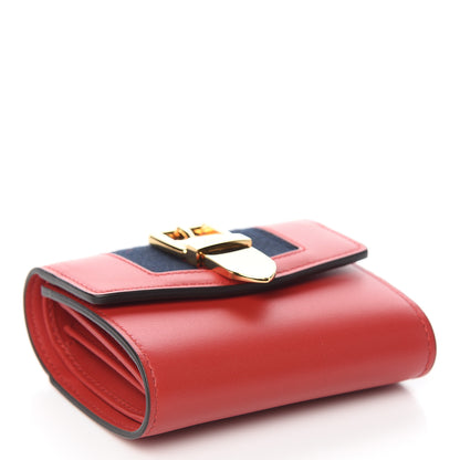 Gucci Calfskin Sylvie Wallet Hibiscus Red 4 of 8