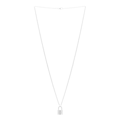 Louis Vuitton Sterling Silver Lockit Necklace 3 of 6