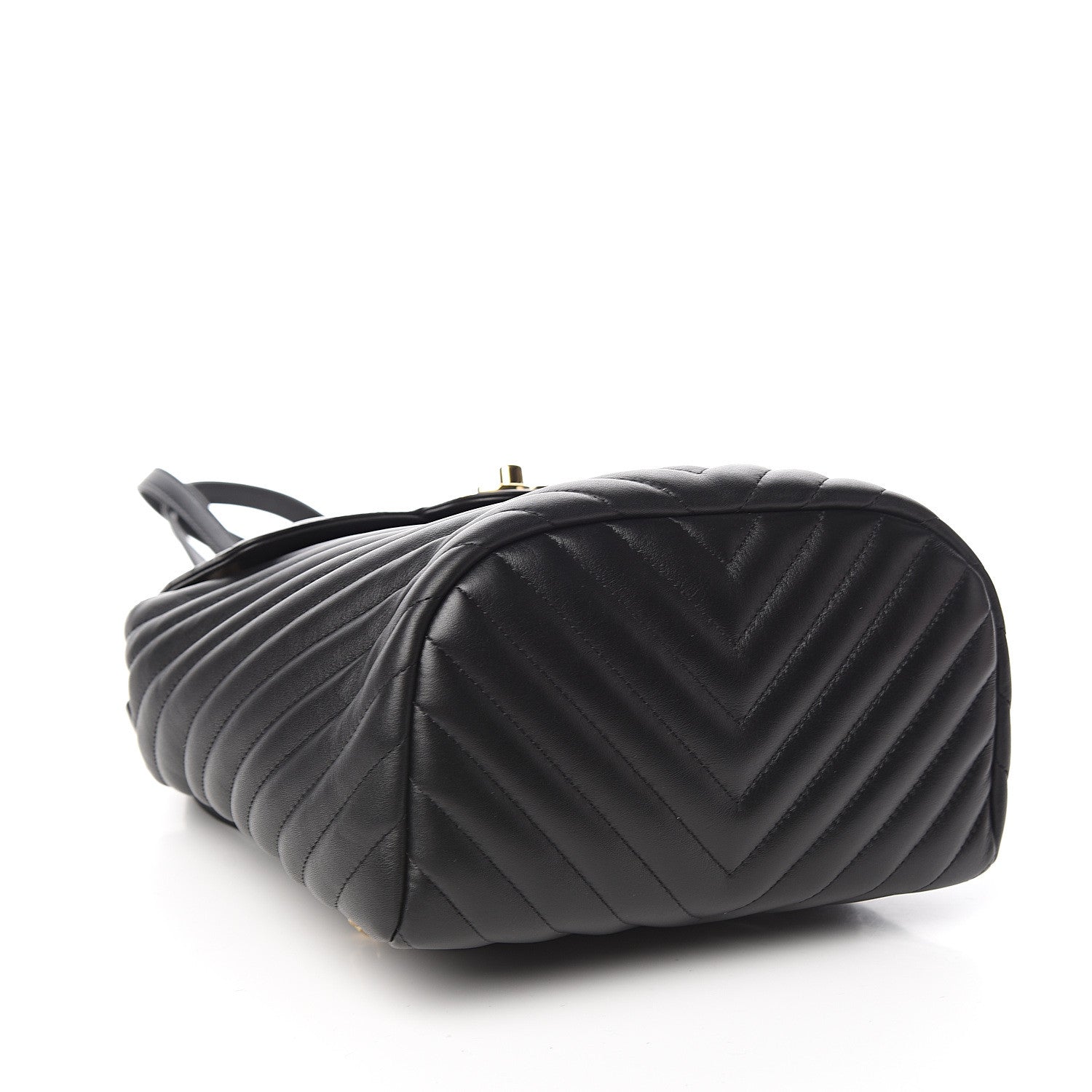 Chanel Calfskin Chevron Quilted Small Urban Spirit Backpack Black 3 of 10