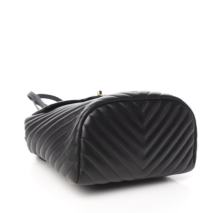 Chanel Calfskin Chevron Quilted Small Urban Spirit Backpack Black 3 of 10