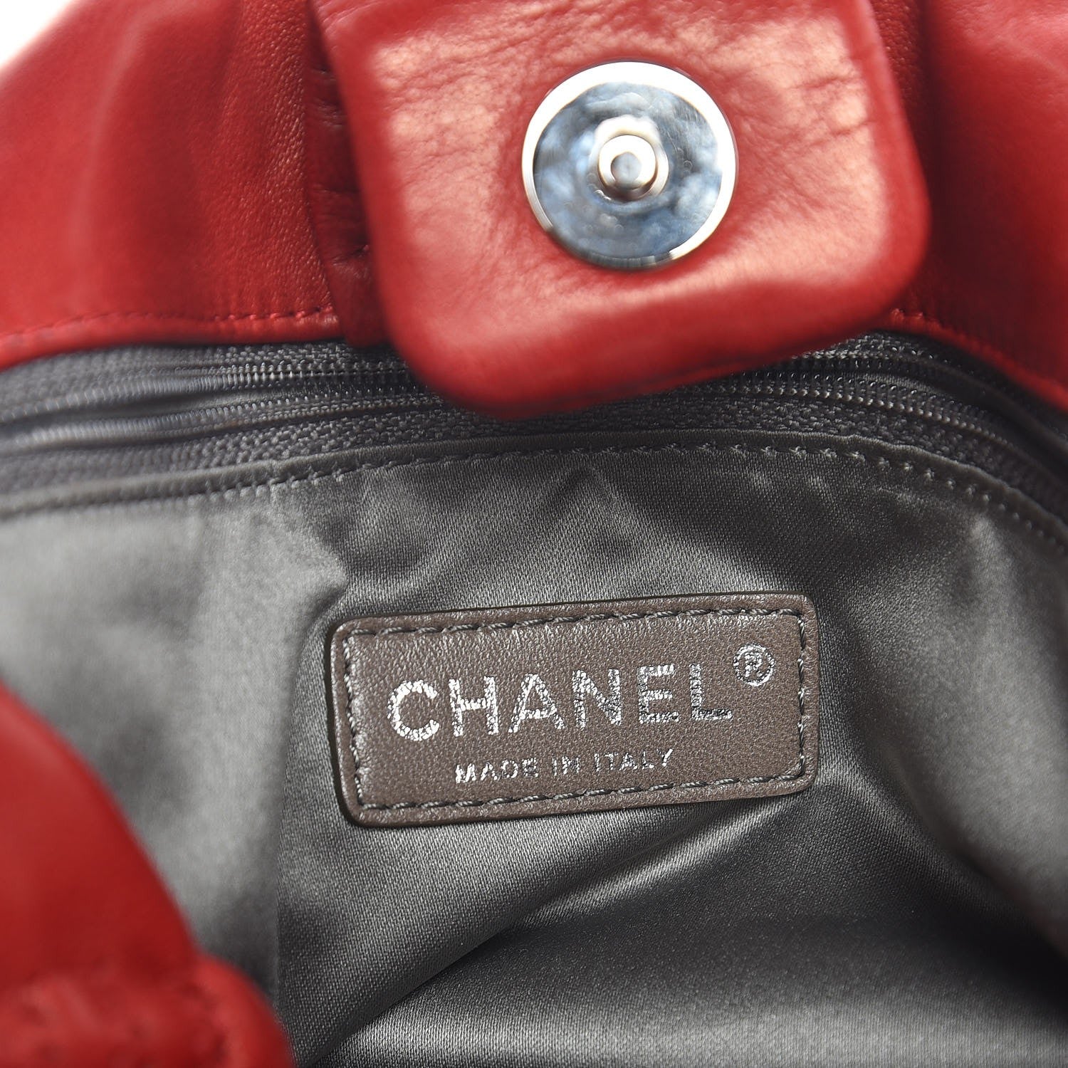 Chanel Lambskin Hidden Chain Flap Red 6 of 7
