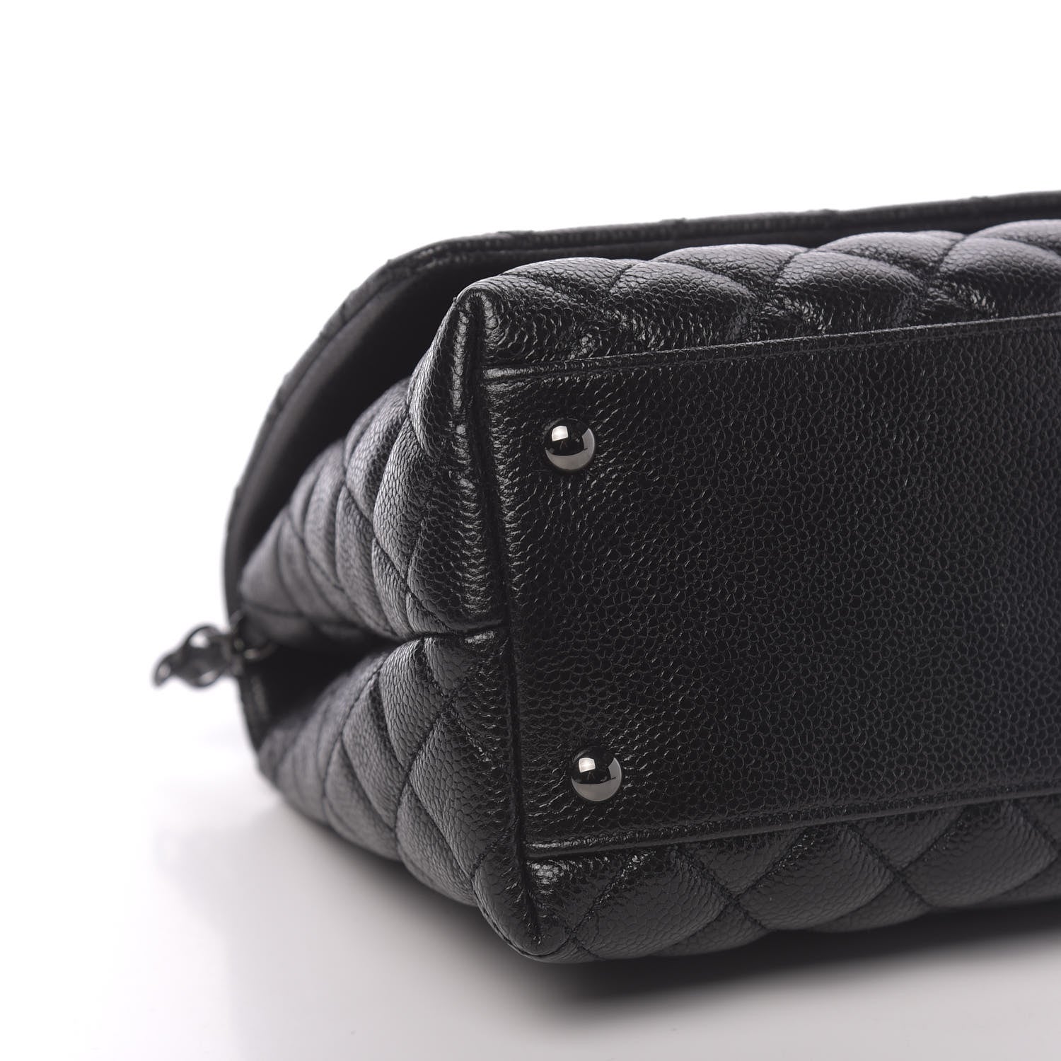 Chanel Caviar Quilted Small Coco Handle Flap So Black 9 of 11