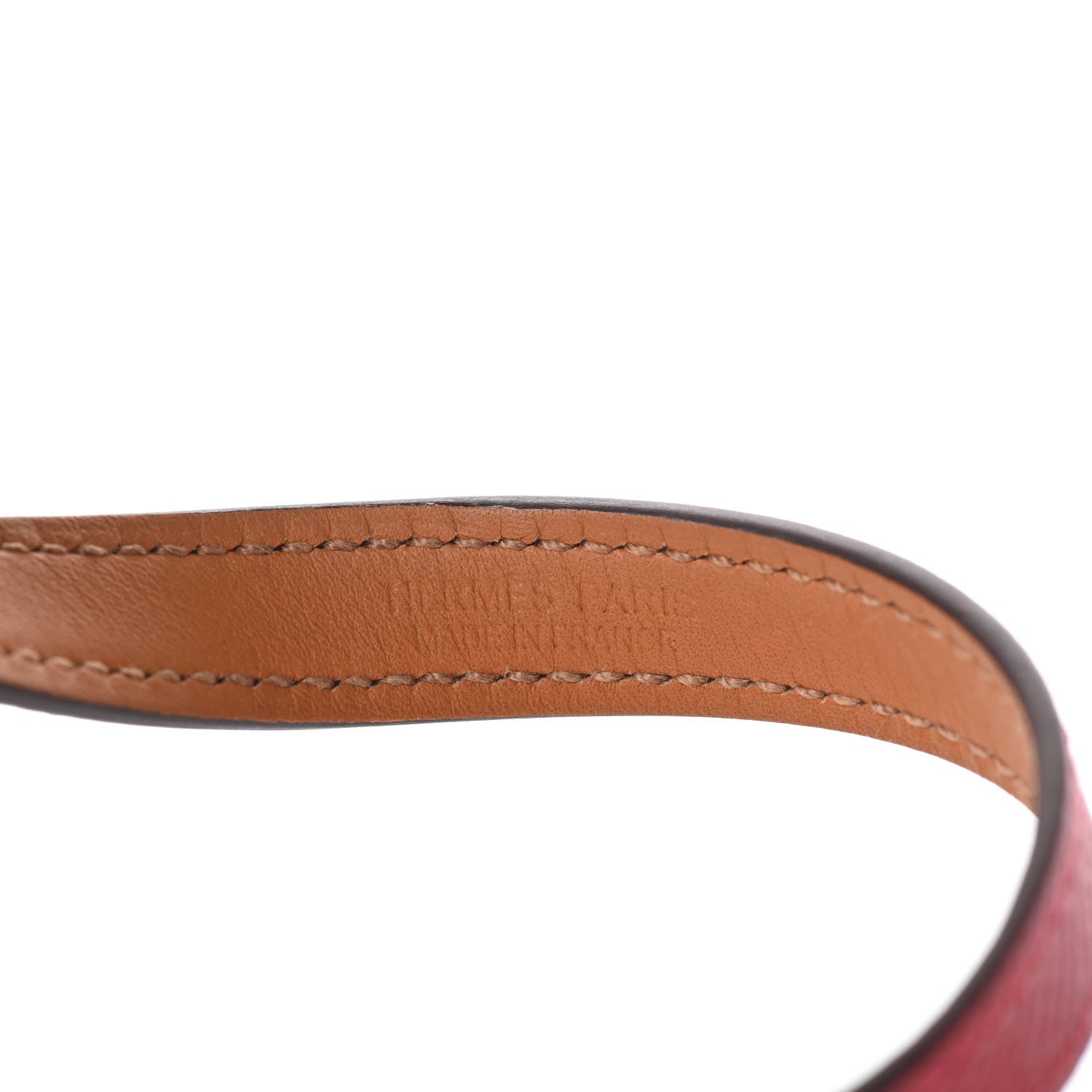 Hermes Epsom Rivale Double Tour Bracelet M Rouge Casaque 4 of 6