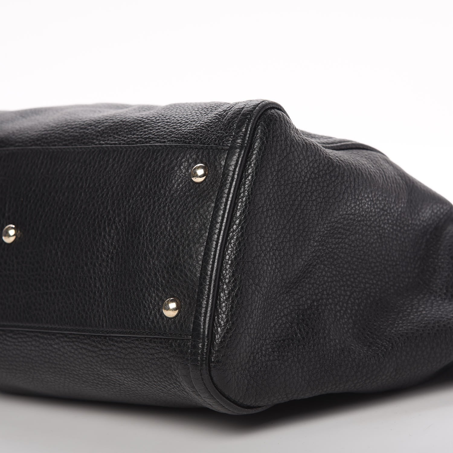Gucci Pebbled Calfskin Medium Soho Shoulder Bag Black 7 of 10