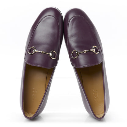 Gucci Betis Glamour Calfskin Womens Jordaan Loafers 38.5 Rosso Ancora 2 of 9