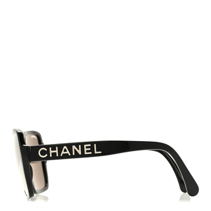 Chanel Acetate Square Sunglasses 5408 Black 3 of 8