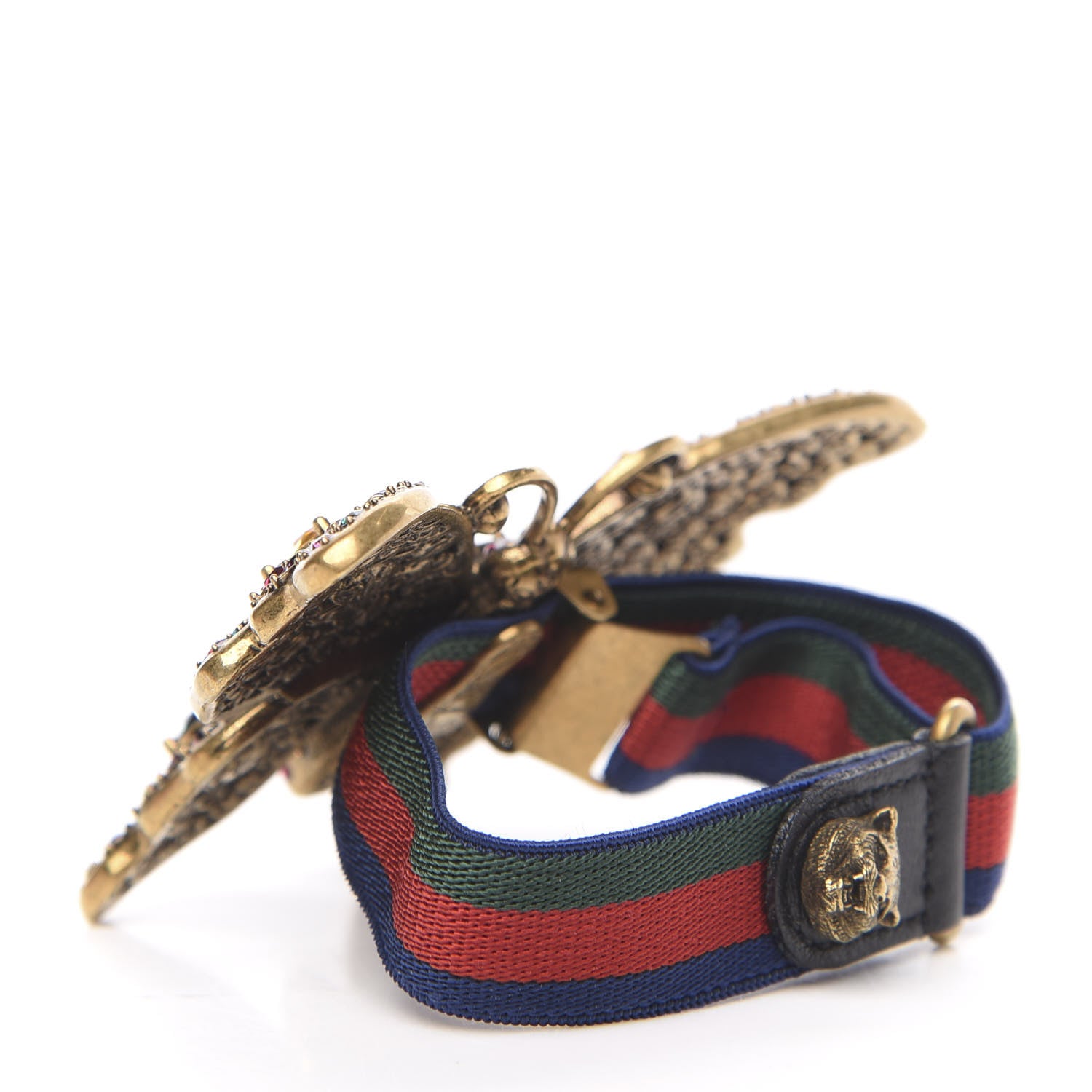 Gucci Web Crystal Butterfly Bracelet Multicolor 3 of 5