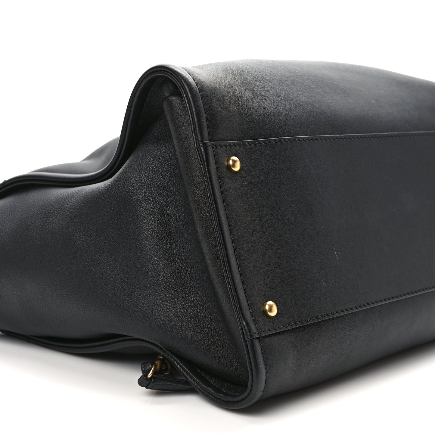 Calfskin Medium Deauville Tote Black Multicolor