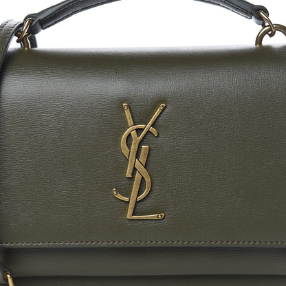 Saint Laurent Calfskin Monogram Sunset Chain Wallet Green 9 of 9