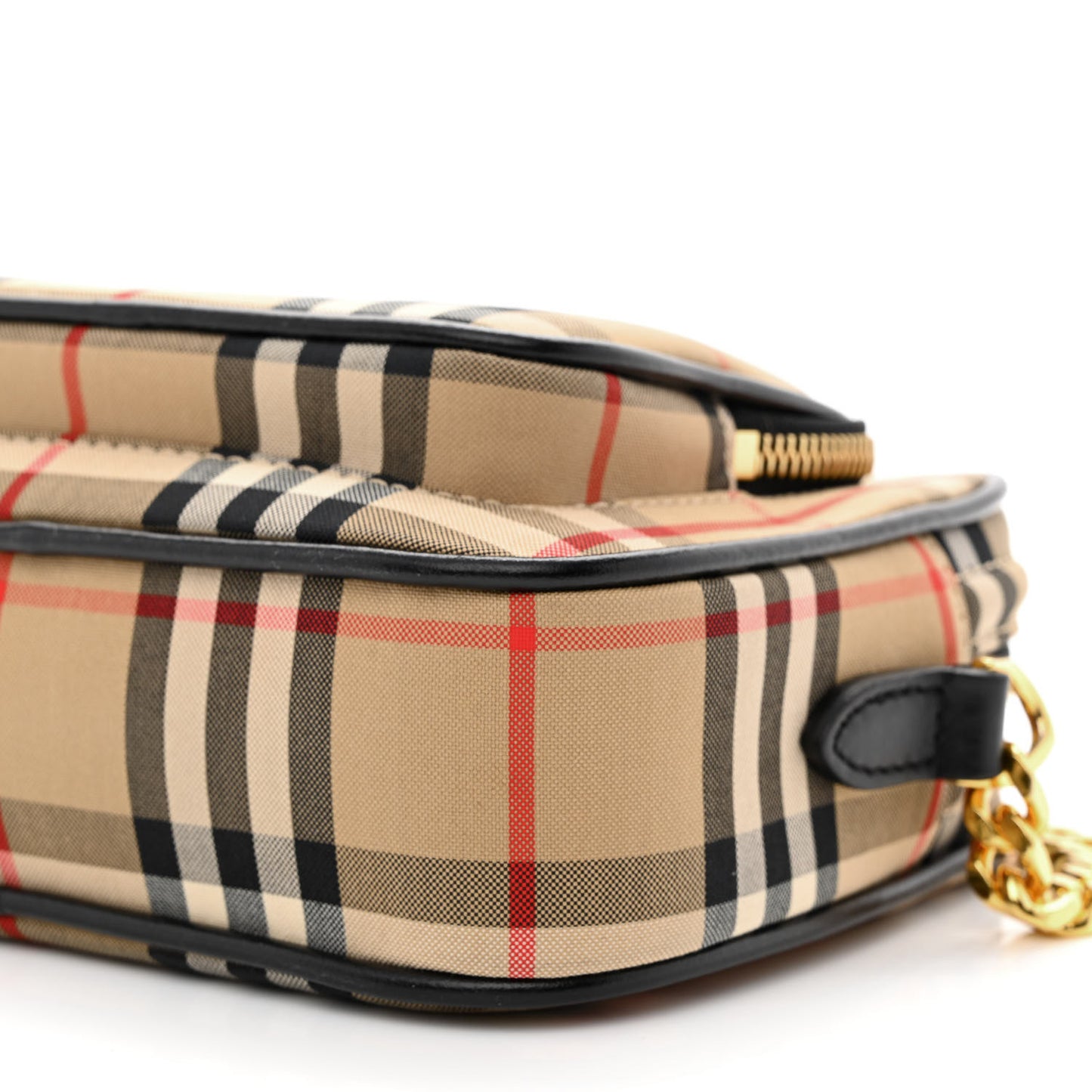 Calfskin Vintage Check Camera Bag Archive Beige
