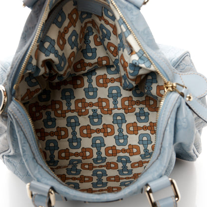 Gucci Guccissima Medium Joy Boston Light Blue 5 of 14