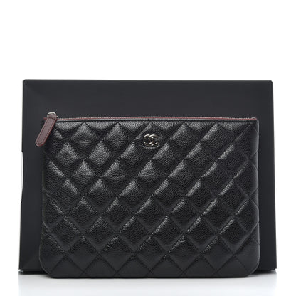 Chanel Caviar Quilted Medium Cosmetic Case Black 8 of 8