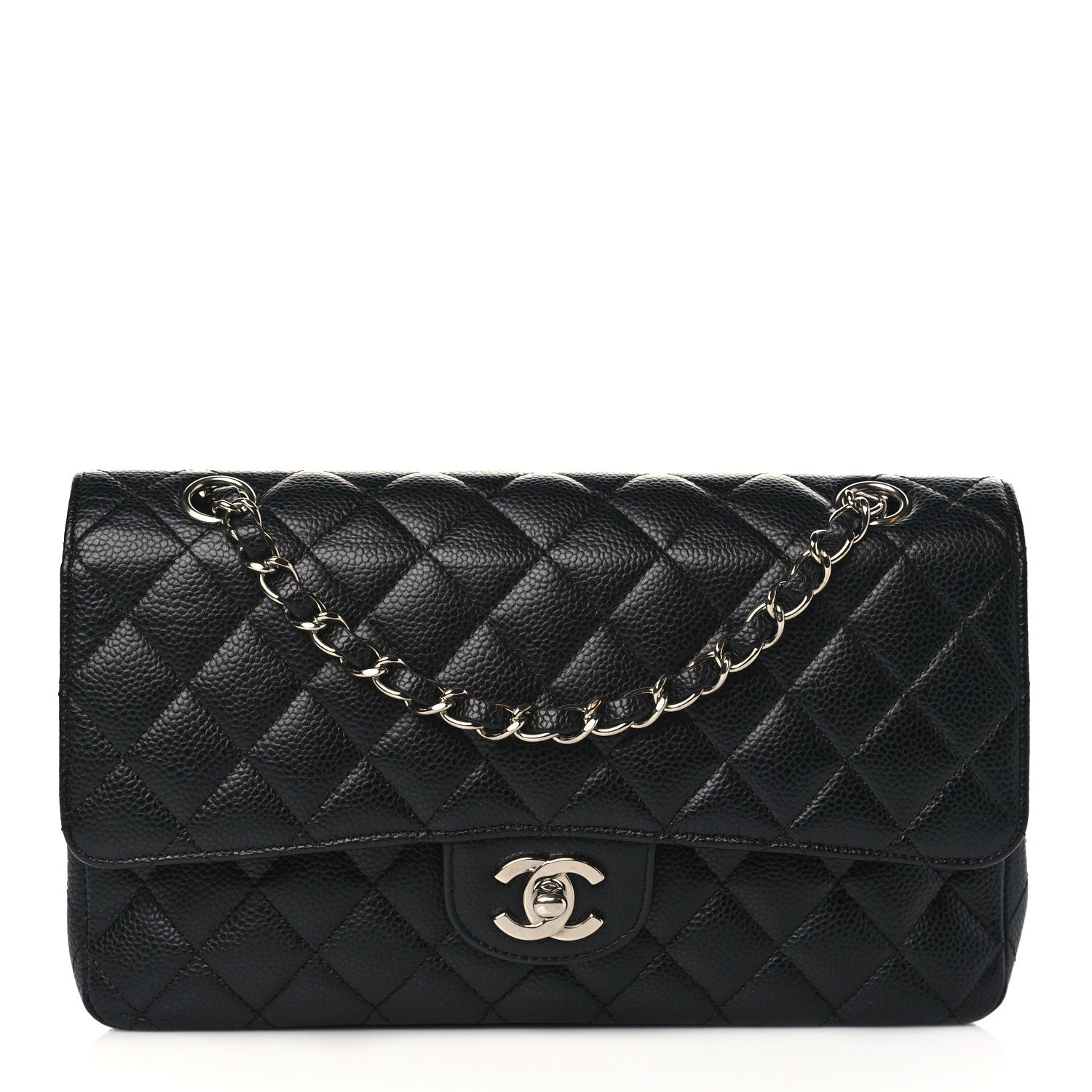 Chanel Caviar Quilted Medium Double Flap Black 1 of 8