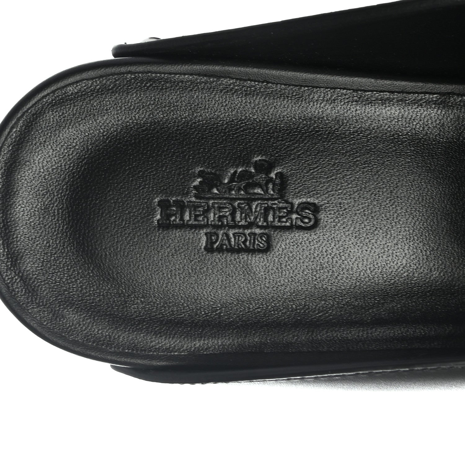 Hermes Calfskin Calya Mules 38 Black 5 of 8