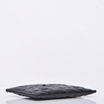 Chanel Lambskin Camellia Embossed Card Holder So Black 4 of 10