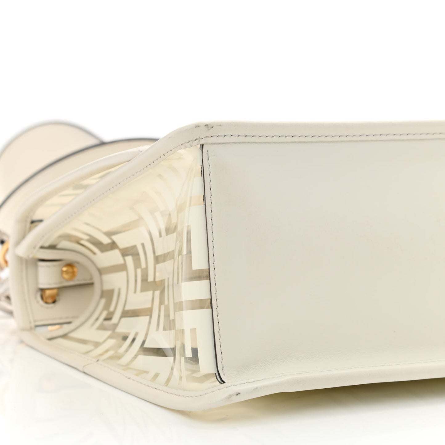 TPU FF Vitello Century F is Fendi Kan I Shoulder Bag White