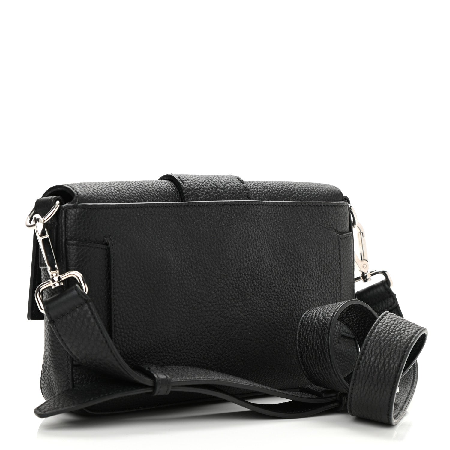 Fendi Cuoio Romano Selleria Belt Baguette Bag Black 3 of 9