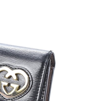 Gucci Shangai Calfskin Lovely Heart Continental Wallet Black 16 of 16