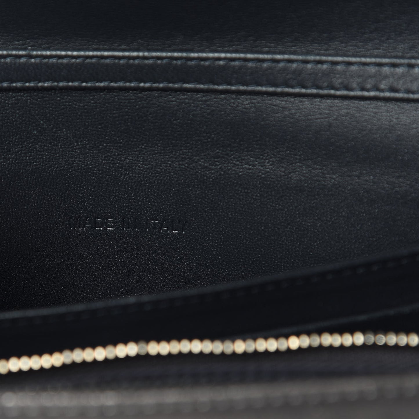 Metallic Brushed Calfskin Miss Dior Promenade Pouch Gunmetal