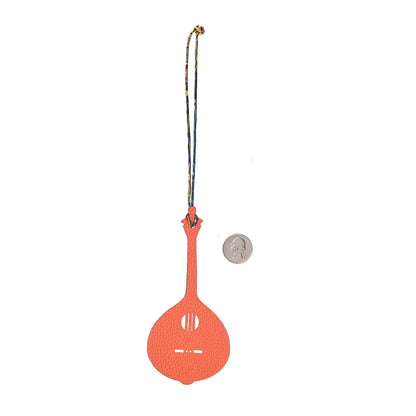 Hermes Epsom Togo Petit H Fado Guitar Bag Charm Rose Tyrien Feu 2 of 4