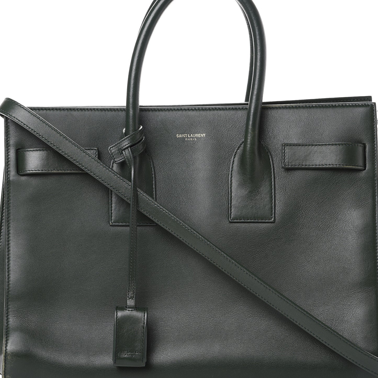 Calfskin Small Sac De Jour Dark Green
