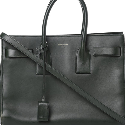 Saint Laurent Calfskin Small Sac De Jour Dark Green 7 of 17
