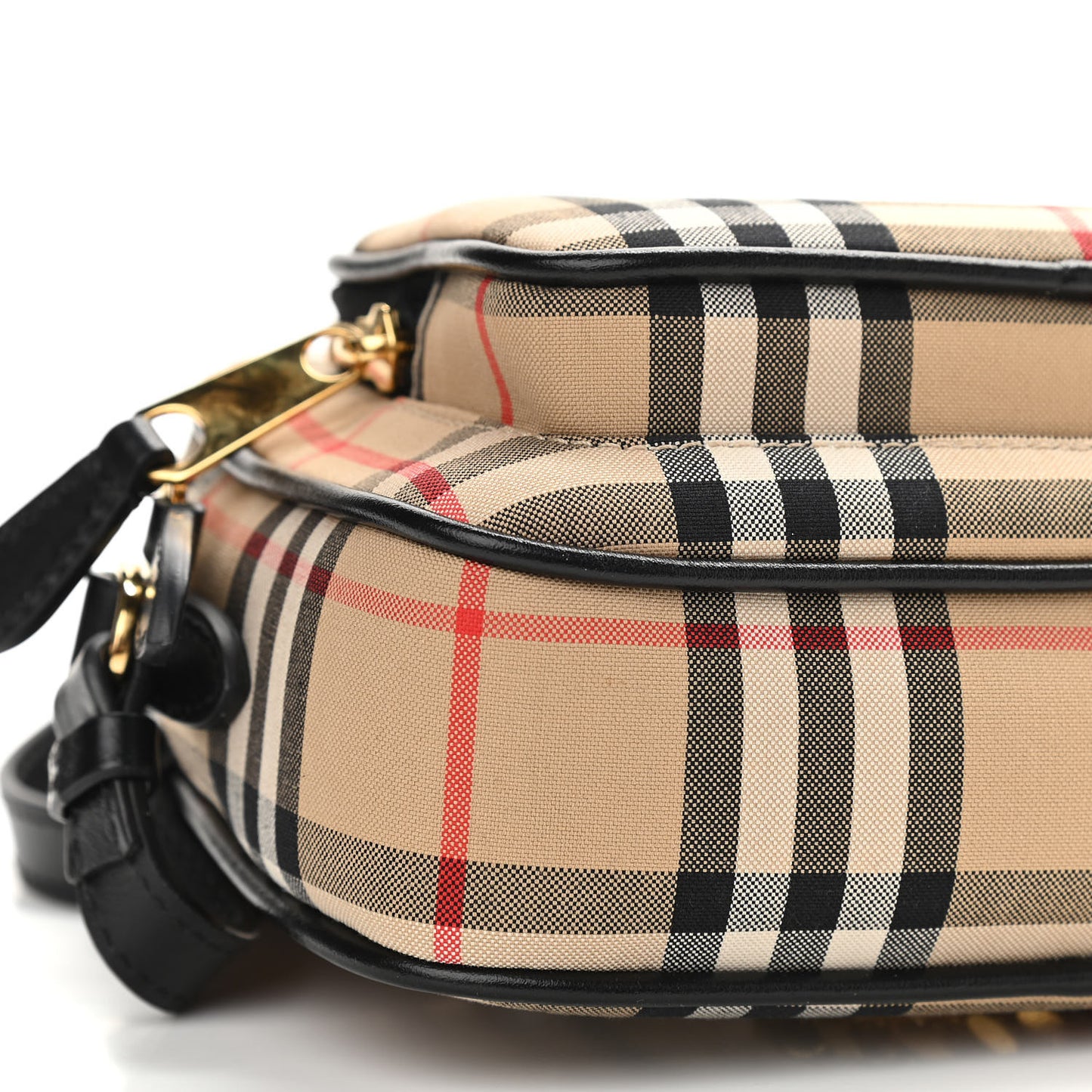 Calfskin Vintage Check Camera Bag Archive Beige