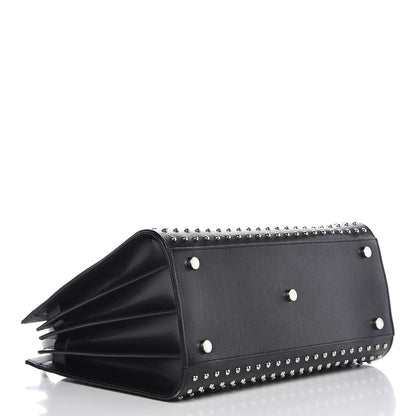 Saint Laurent Grain De Poudre Studded Small Sac De Jour Black 5 of 10