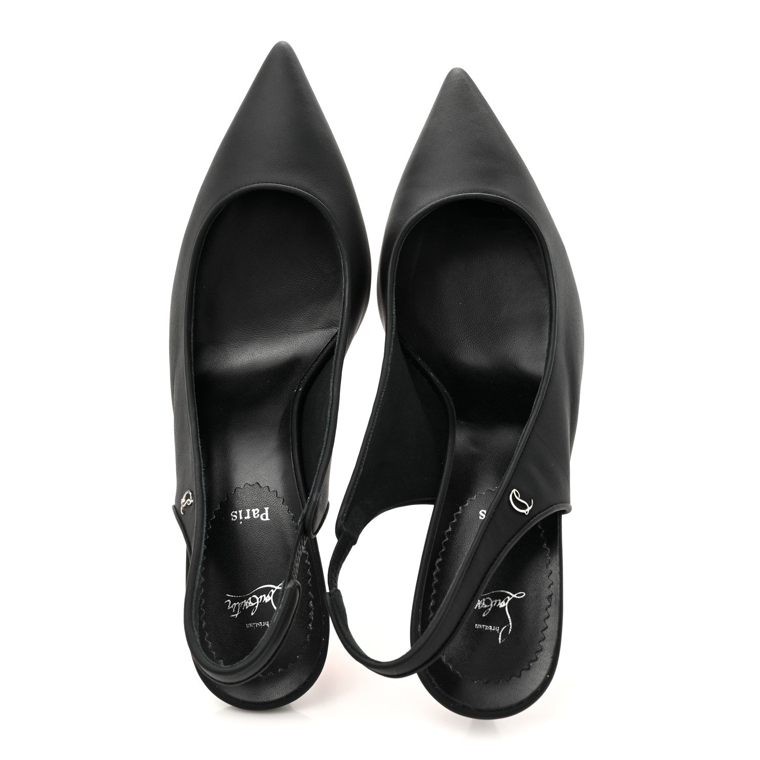 Christian Louboutin Nappa Sporty Kate Slingback 55 Pumps 40.5 Black 2 of 12