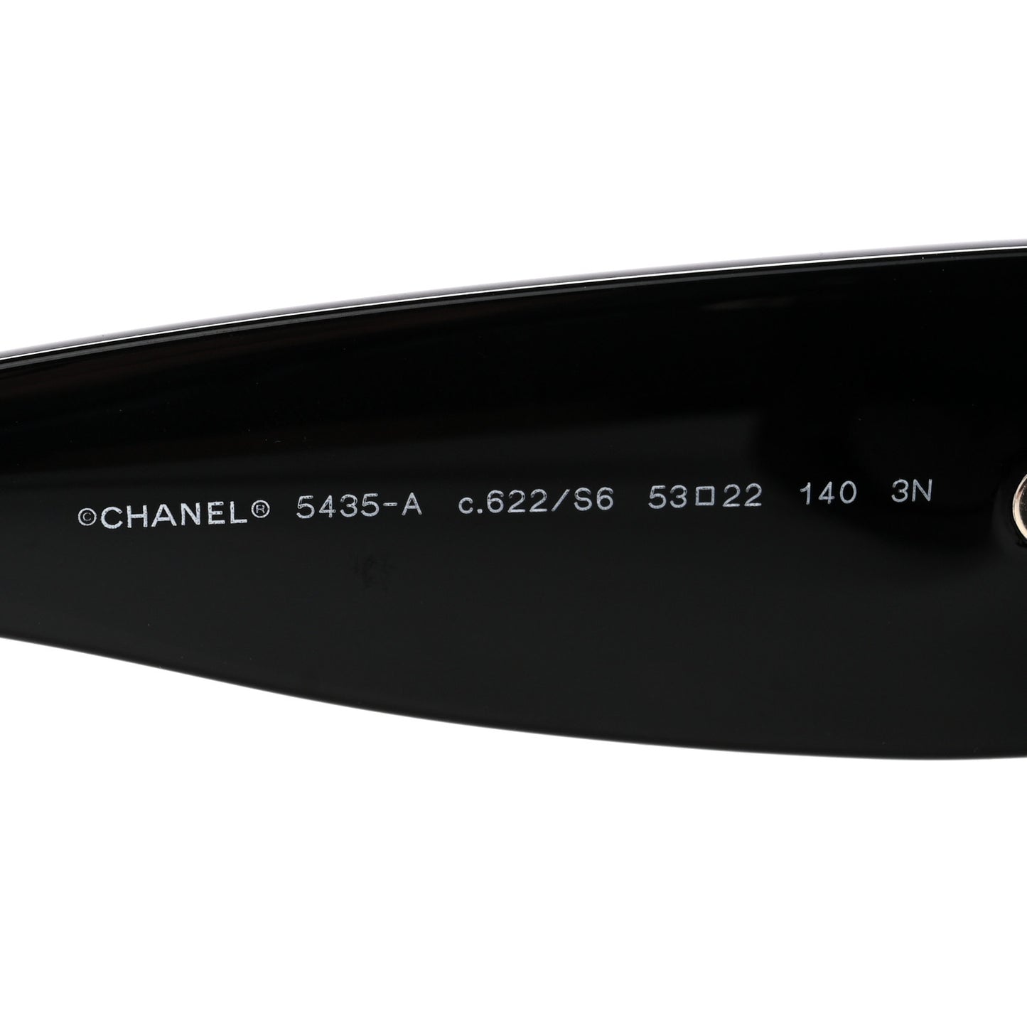 Acetate Rectangle Sunglasses 5435-A Black