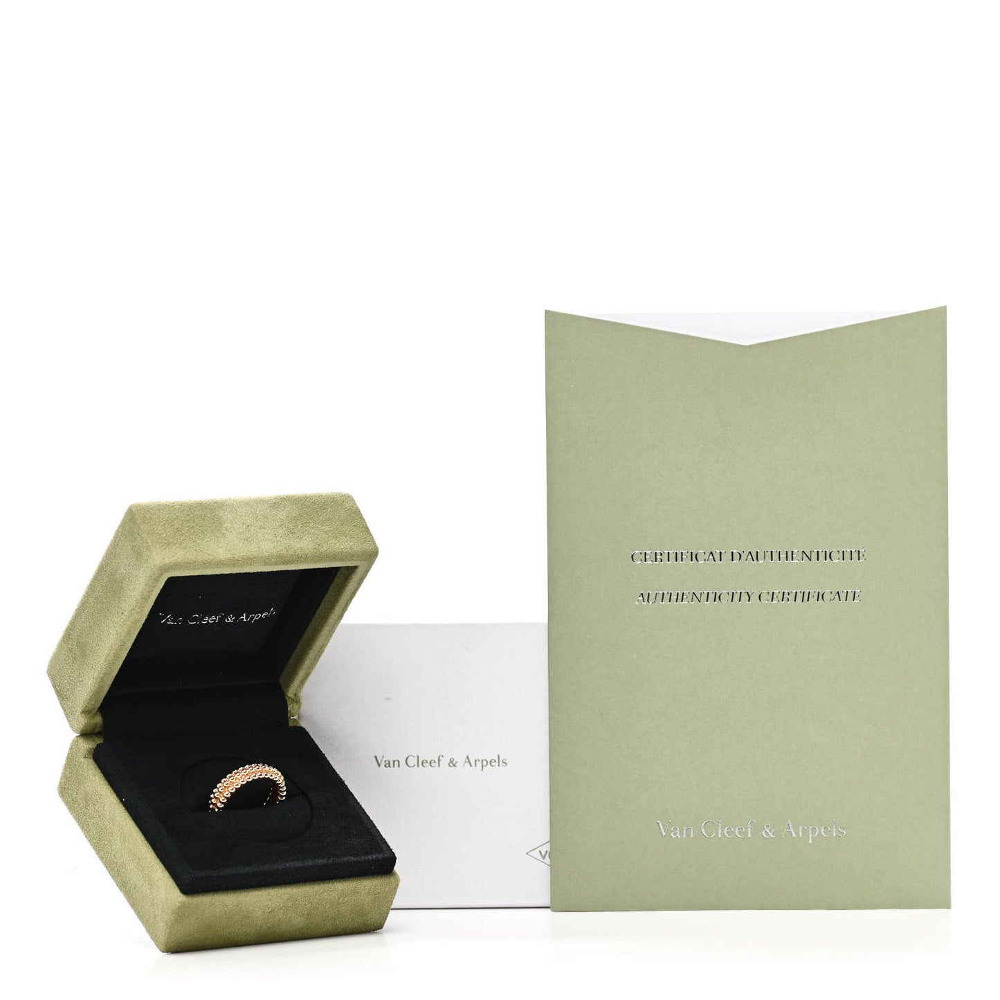 18K Yellow Gold Perlee Pearls of Gold 3 Row Ring 52 6