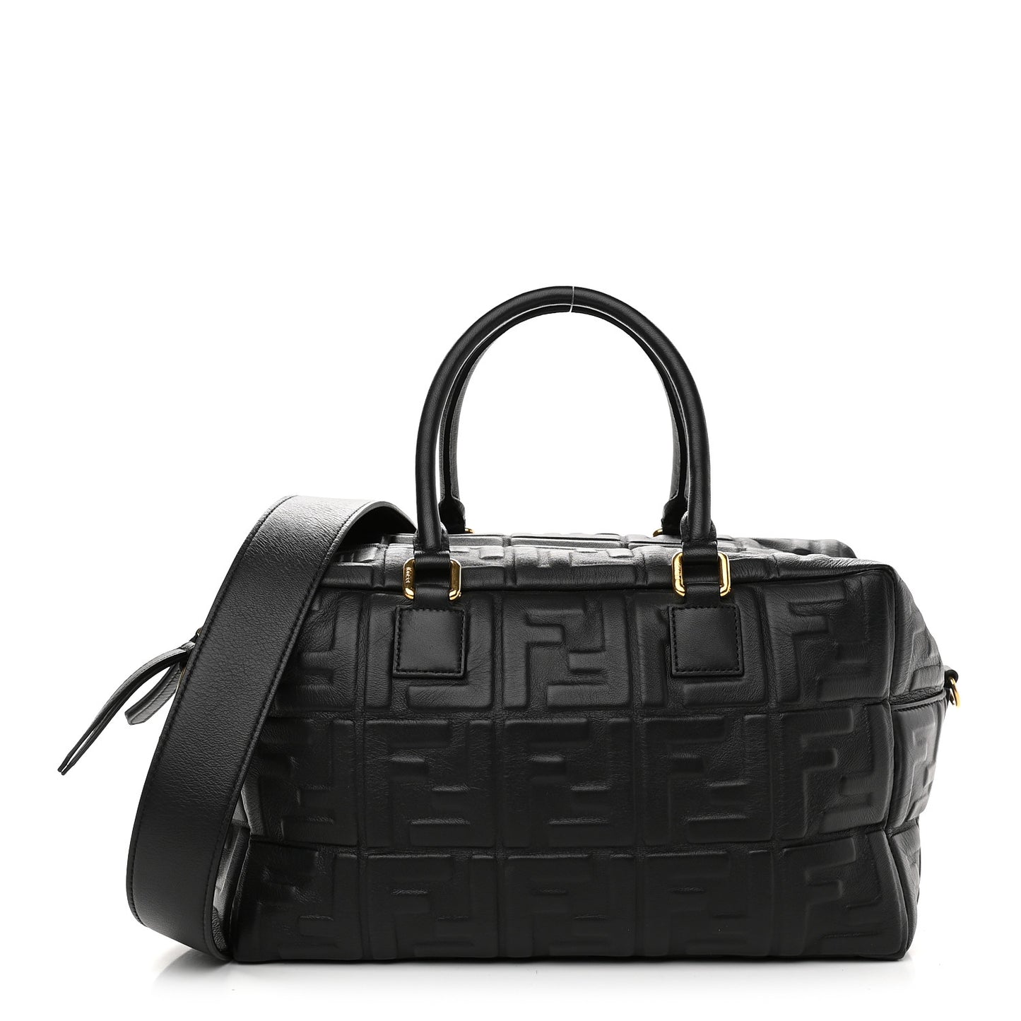 Nappa FF 1974 Embossed Small Boston Black