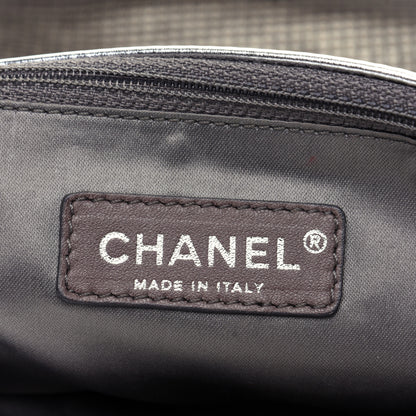 Chanel Metallic Perforated Lambskin Hollywood Hobo Silver 8 of 11