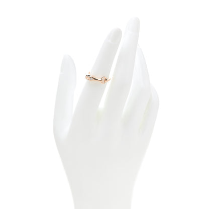 Hermes 18K Rose Gold Diamond TPM Galop Ring 50 5.25 2 of 7
