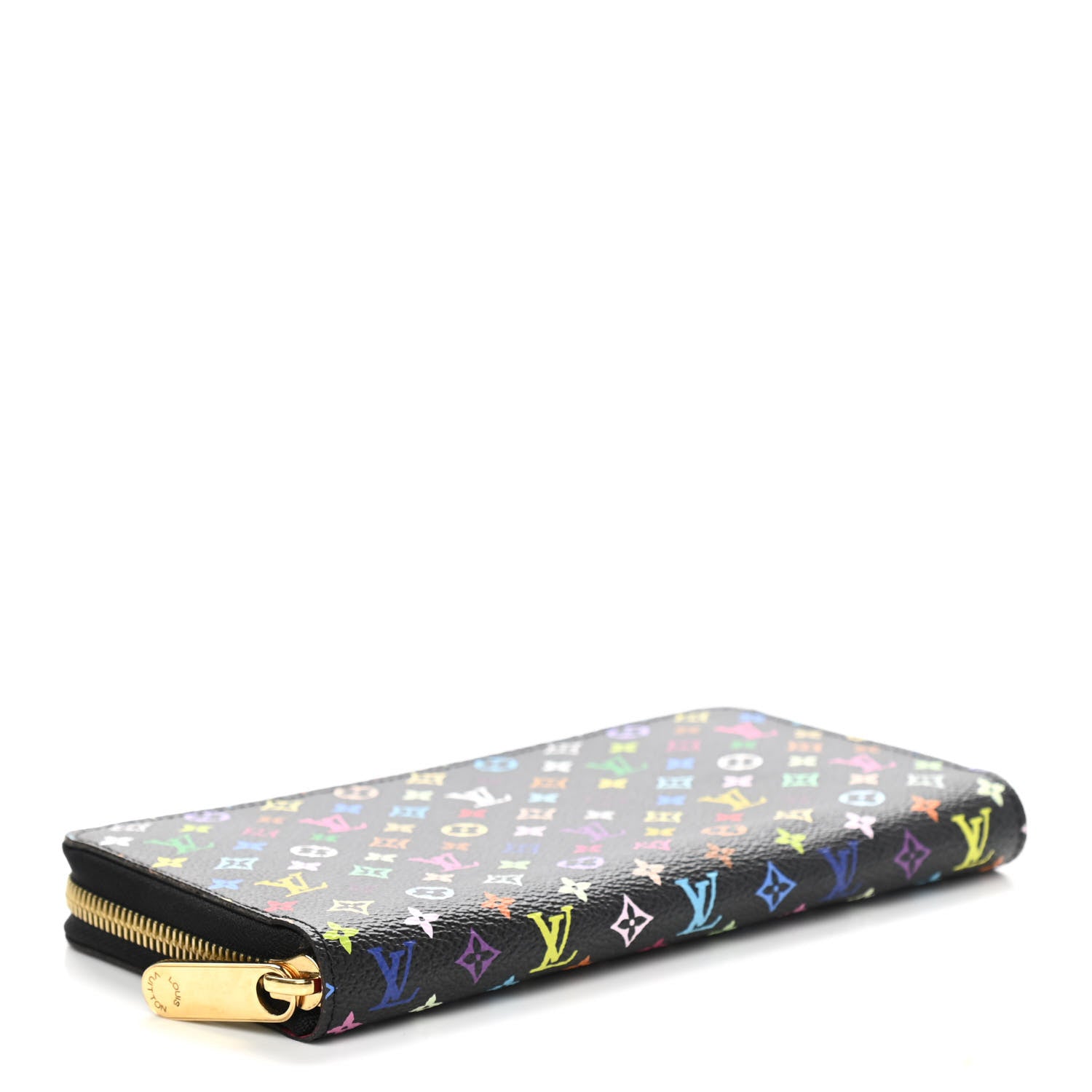 Louis Vuitton Monogram Multicolor Zippy Wallet Black Grenade 4 of 7