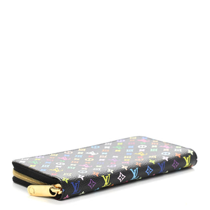 Louis Vuitton Monogram Multicolor Zippy Wallet Black Grenade 4 of 7